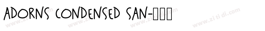 AdornS Condensed San字体转换